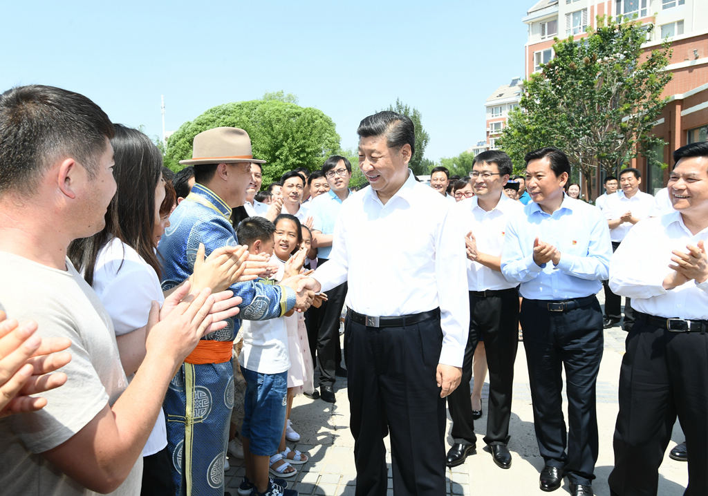 习近平在内蒙古考察调研